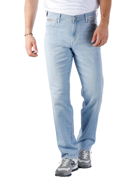 Wrangler Texas Stretch Jeans Straight Fit in Light blue 