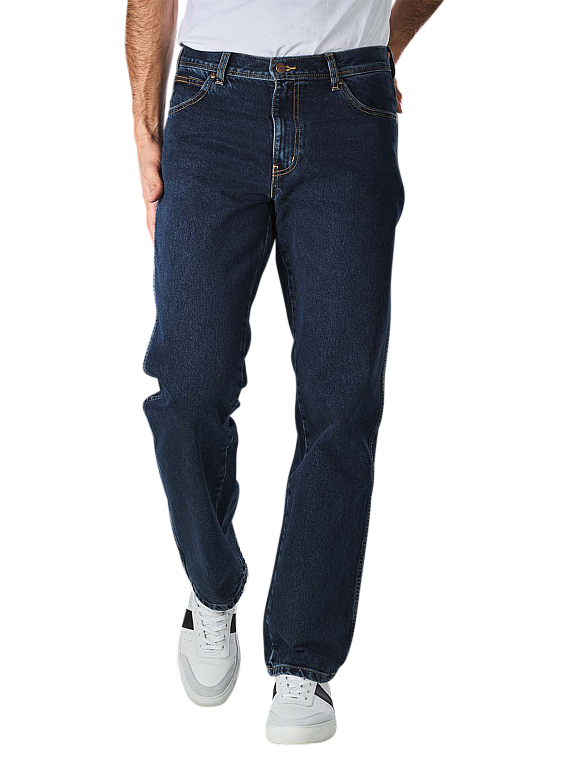 Wrangler Texas Stretch Jeans Straight Fit in Dark blue | JEANS.CH