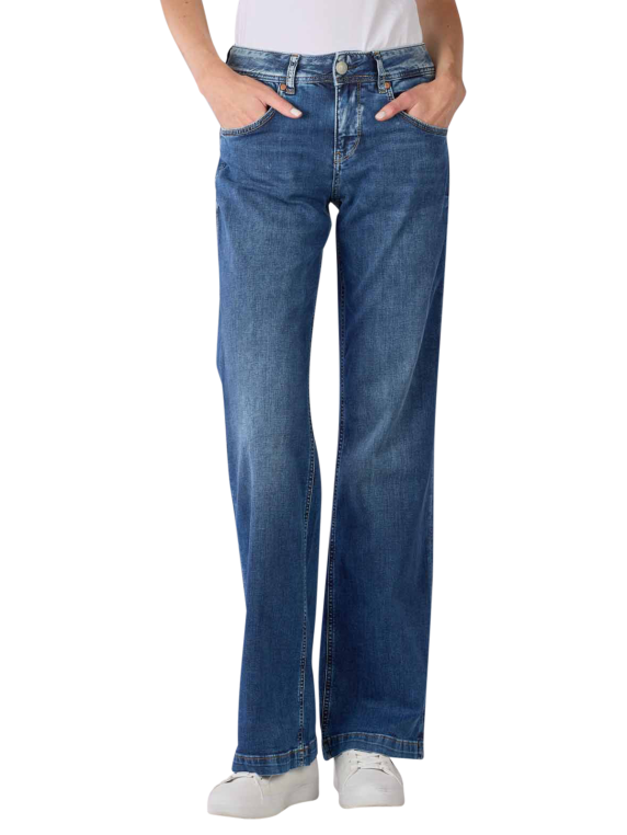 Herrlicher Edna Jeans Straight Fit in Medium blue | Straight-Fit Jeans