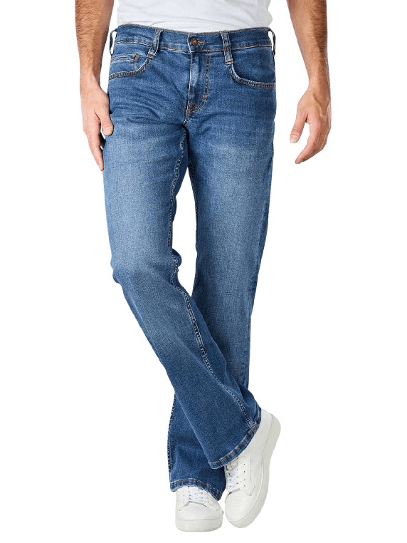 Mustang Oregon Boot Jeans Bootcut in Medium blue