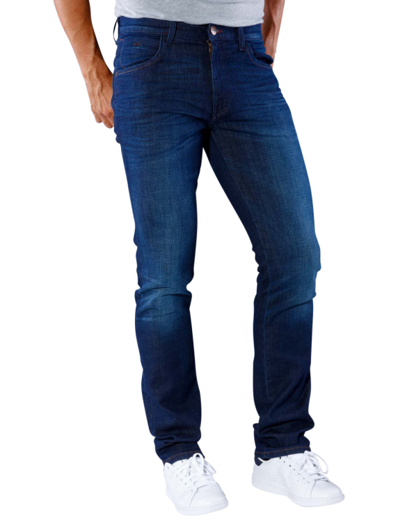 Wrangler Arizona Stretch Jeans Straight Fit in Dark blue